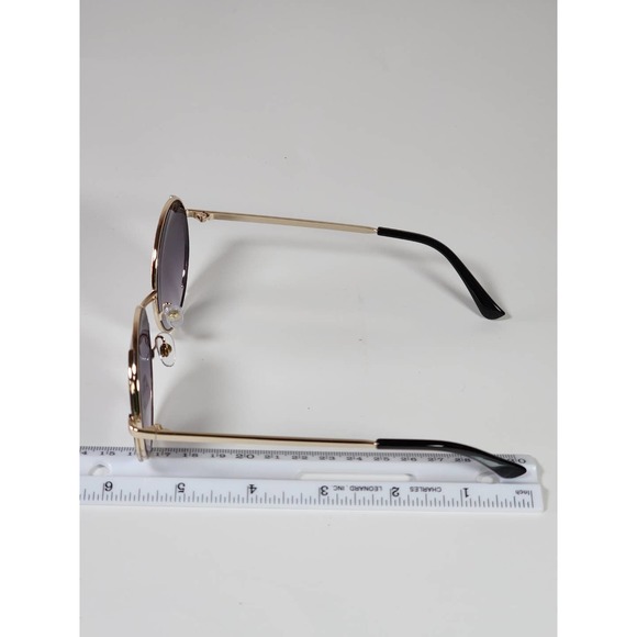 FGX by Foster Grant Gold & Black Full Round Metal Frame Sunglasses 52077FGX710 - Picture 10 of 10